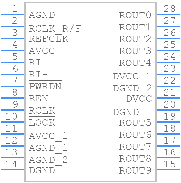 DS92LV1212TMSA - Texas Instruments - PCB symbol