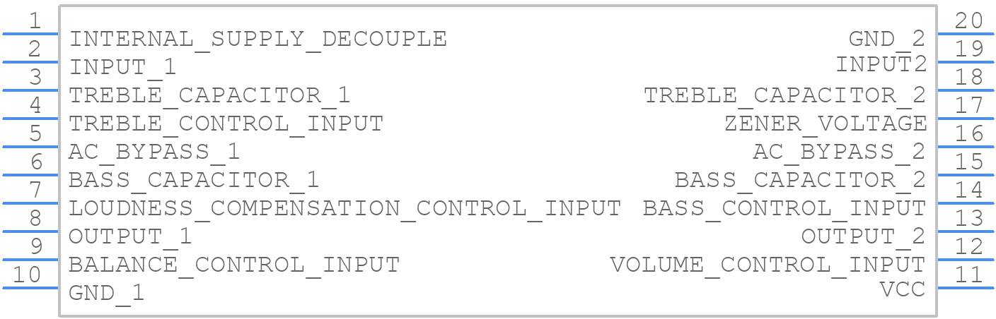 LM1036M/NOPB - Texas Instruments - PCB symbol
