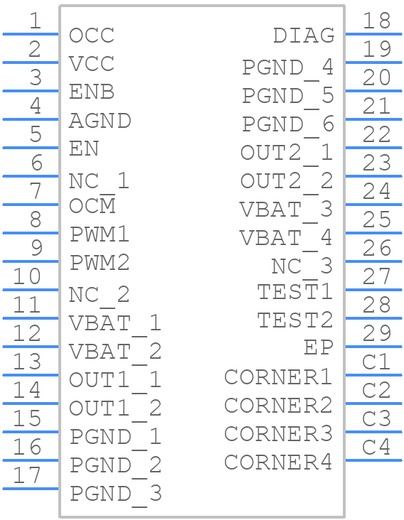 TB9051FTG - Toshiba - PCB symbol