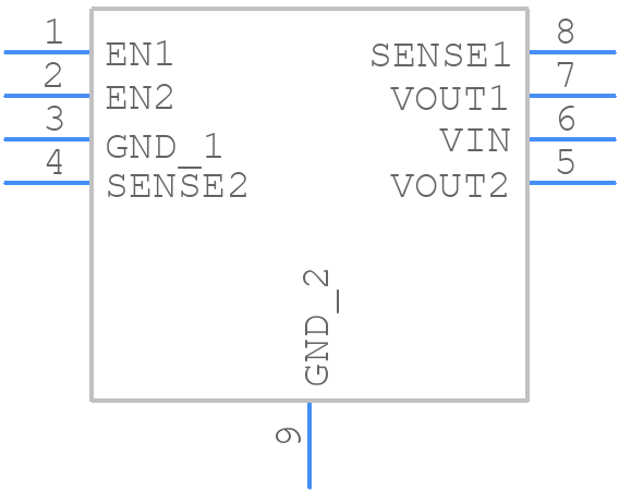 ADP222ACPZ-1833-R7 - Analog Devices - PCB symbol