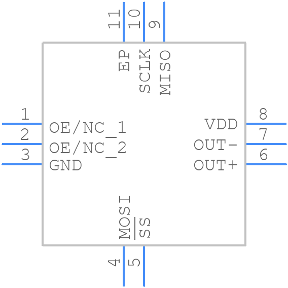 SIT3521AC-2C133-SU1.000000T - SiTime - PCB symbol