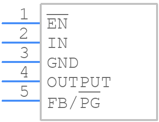 TPS75533KCG3 - Texas Instruments - PCB symbol