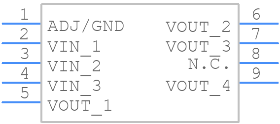 LM1117LD-3.3/NOPB - Texas Instruments - PCB symbol