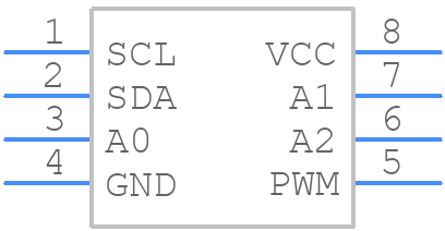 DS1050U-001+ - Analog Devices - PCB symbol