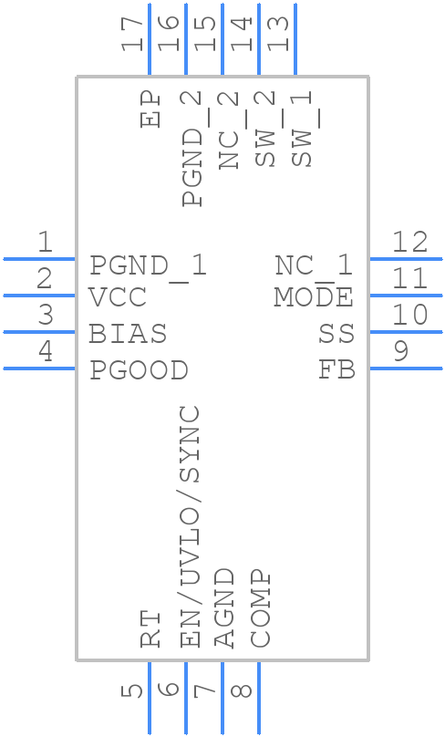 LM51581RTER - Texas Instruments - PCB symbol