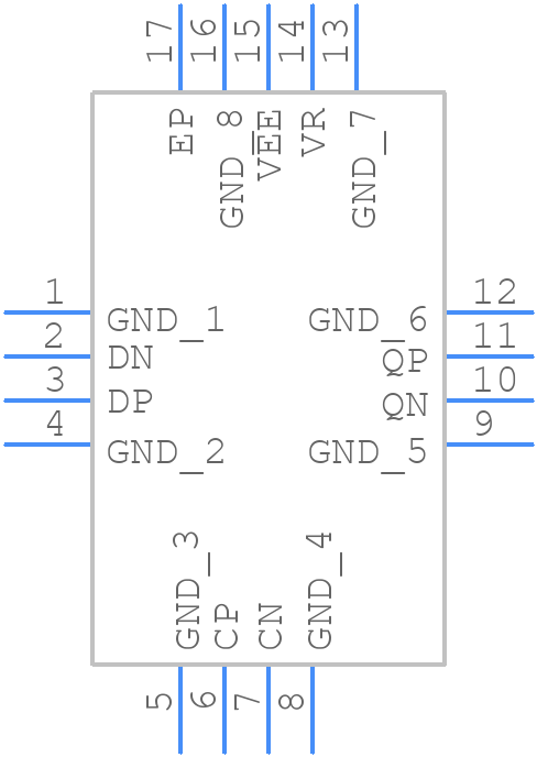 HMC723LP3E - Analog Devices - PCB symbol