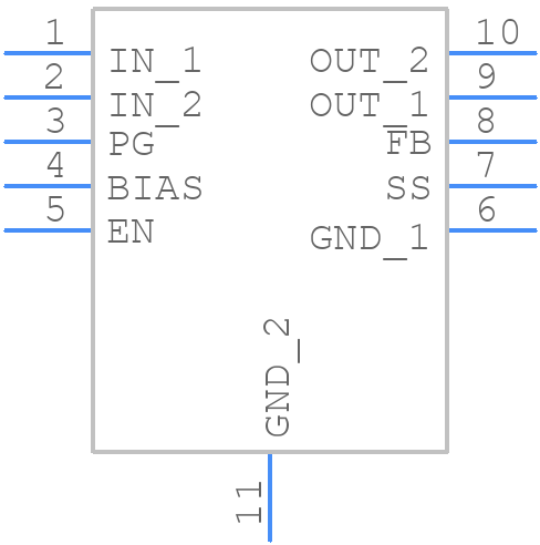 NCP59744MN1ADJTBG - onsemi - PCB symbol