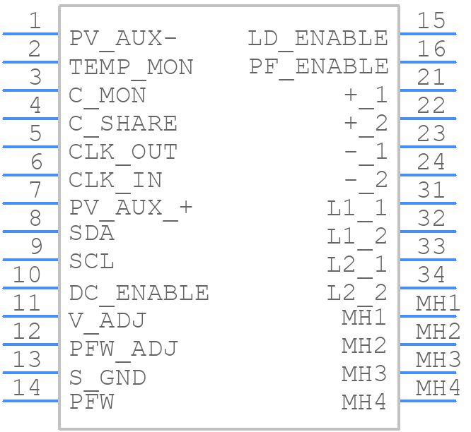 AIF04ZPFC-02L - Advanced Energy - PCB symbol