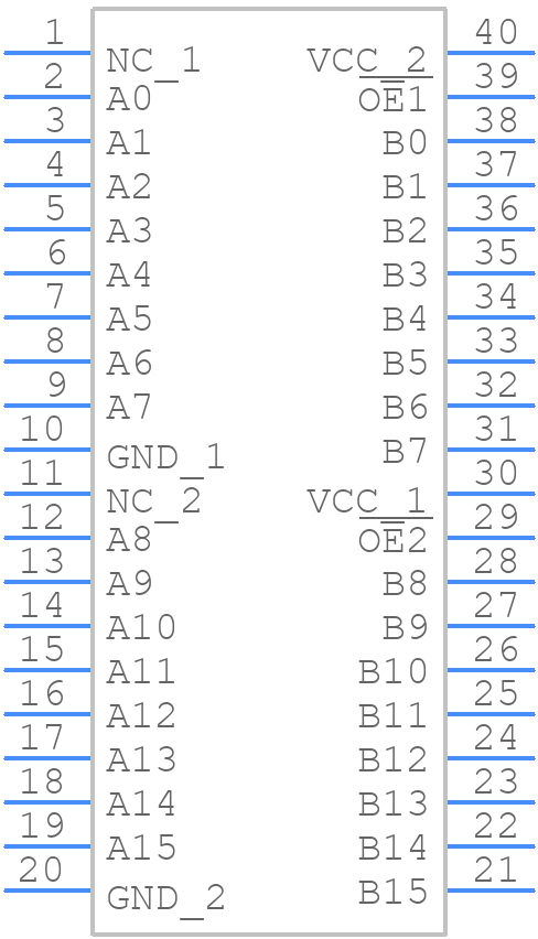 QS32X245Q2G8 - Renesas Electronics - PCB symbol