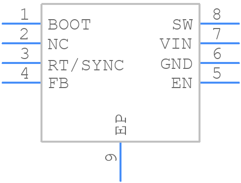 LM22670MR-ADJ/NOPB - Texas Instruments - PCB symbol