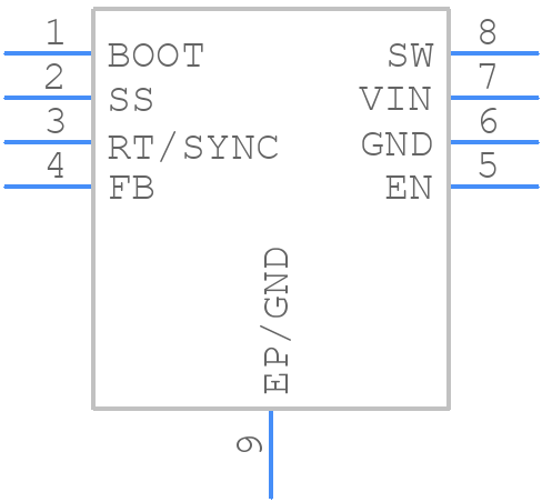 LM22671MRE-ADJ/NOPB - Texas Instruments - PCB symbol