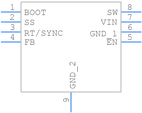 LM22672MR-ADJ/NOPB - Texas Instruments - PCB symbol