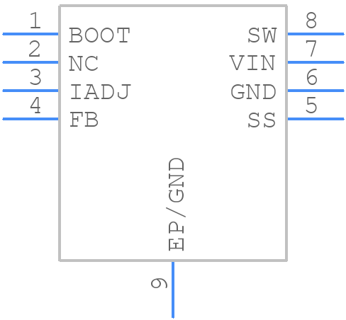 LM22673MR-ADJ/NOPB - Texas Instruments - PCB symbol