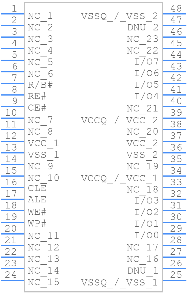 JS29F32G08AAMDB - Intel - PCB symbol