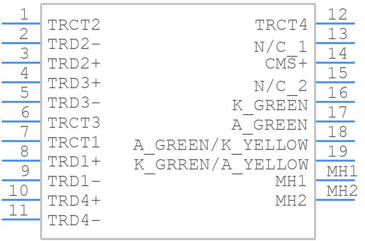 JXT4-1128HL - Yageo Group - PCB symbol
