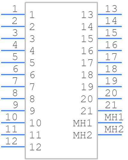 M83513/16-C01NP - Cinch Connectivity Solutions - PCB symbol
