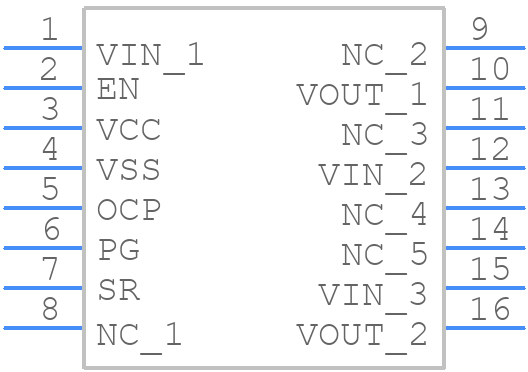 NCP45790IMN24RTWG - onsemi - PCB symbol