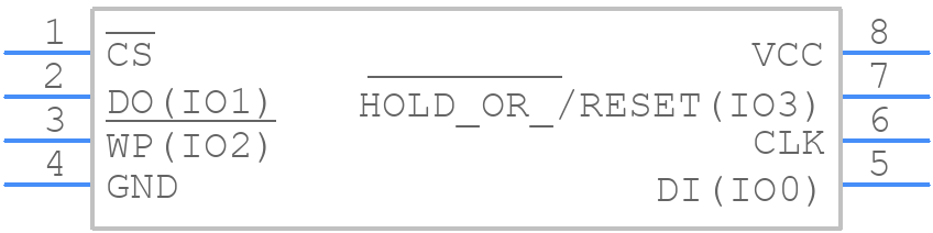 W25Q16JWSNIQ - Winbond - PCB symbol