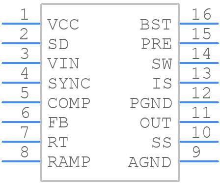 LM25574MT/NOPB - Texas Instruments - PCB symbol