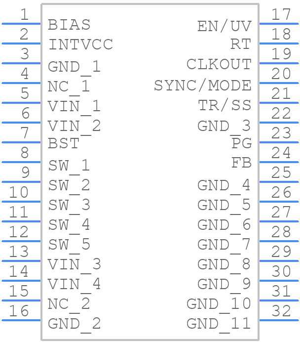 LT8640SEV#PBF - Analog Devices - PCB symbol