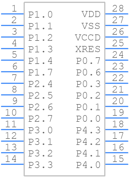 CY8C4045PVS-S412 - Infineon - PCB symbol