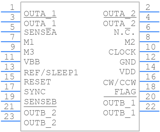 SLA7076MR - SANKEN ELECTRIC CO. - PCB symbol