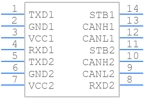 TLE9254SK - Infineon - PCB symbol