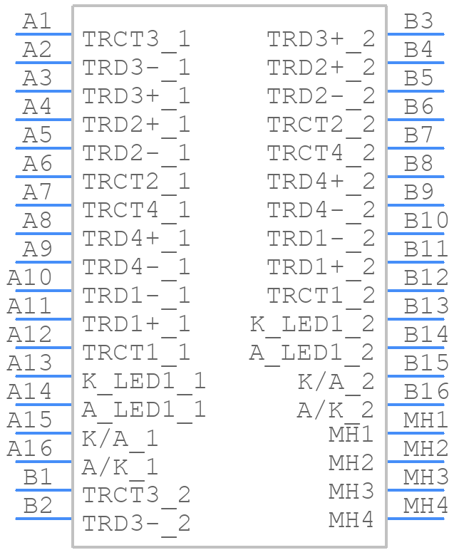 0826-1X2T-23-F - Bel - PCB symbol