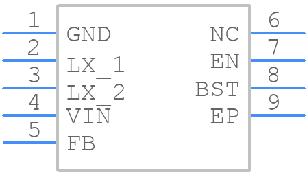 AOZ6622DI - Alpha Semiconductor - PCB symbol
