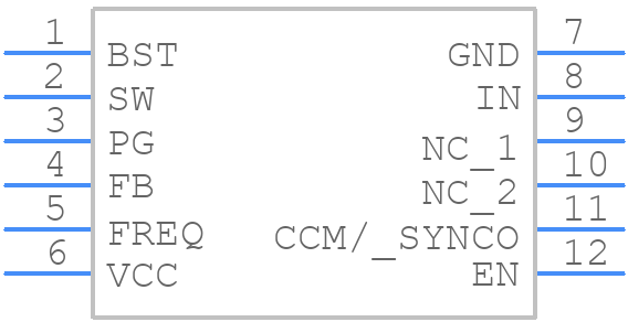 MP4572GQB-Z - Monolithic Power Systems (MPS) - PCB symbol