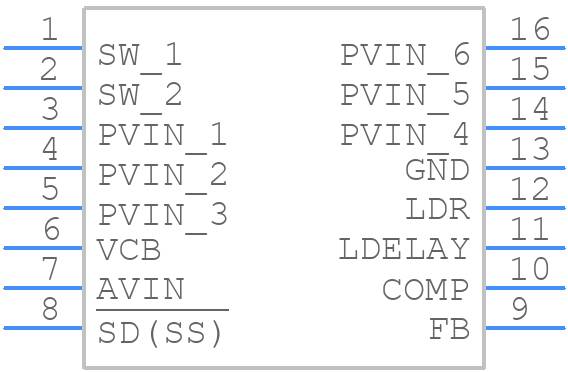 LM2655MTC-3.3 - Texas Instruments - PCB symbol