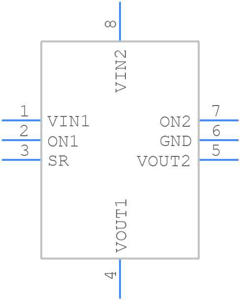 TPS22960RSER - Texas Instruments - PCB symbol