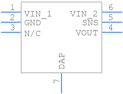 LP38691SDX-2.5/NOPB - Texas Instruments - PCB symbol