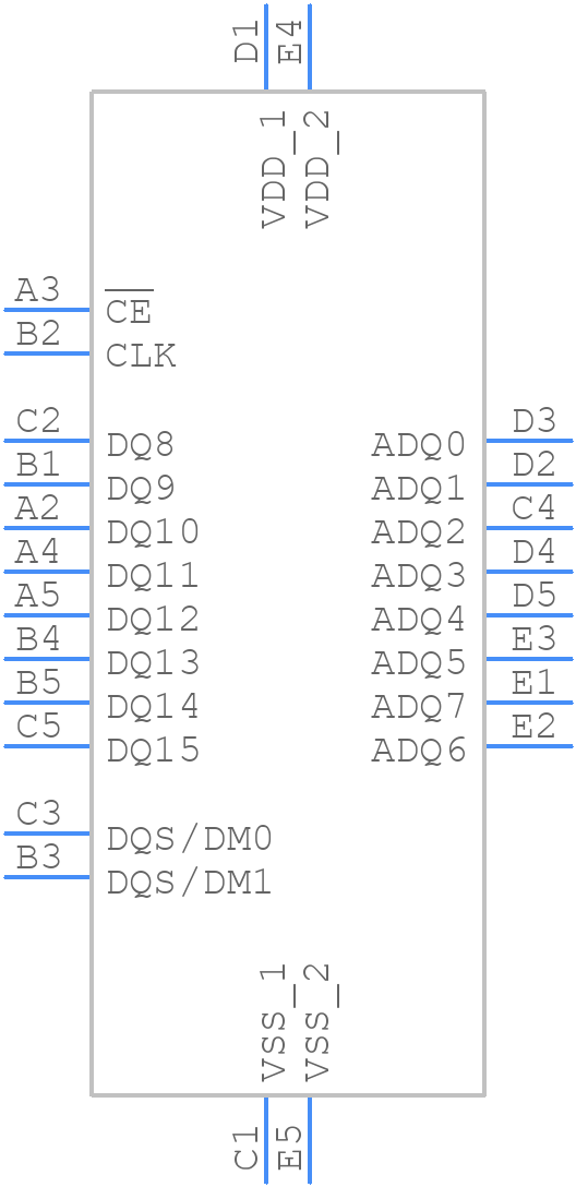 APS512XXN-OBR-BG - AP Memory - PCB symbol