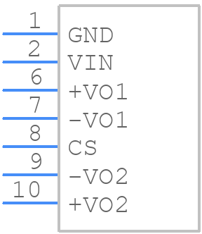 PRQ3W-Q48-D512-S - CUI Inc. - PCB symbol