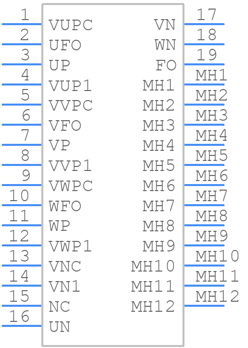 PM150CG1C120 - Mitsubishi - PCB symbol