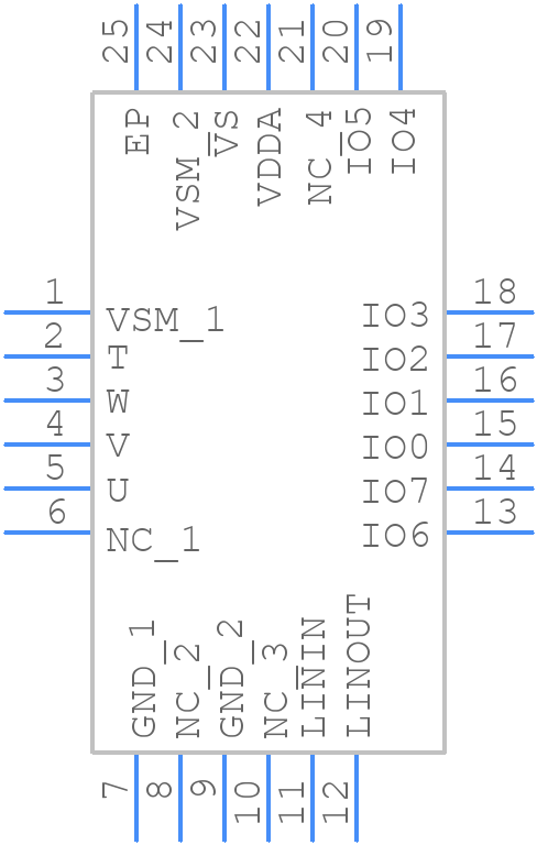 MLX81332 LLW-BMC-202-RE - Melexis - PCB symbol
