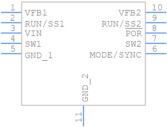 LTC3407AEMSE-2#PBF - Analog Devices - PCB symbol