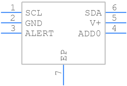 TMP117MAIDRVT - Texas Instruments - PCB symbol