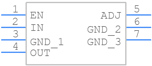 LP38502TS-ADJ/NOPB - Texas Instruments - PCB symbol