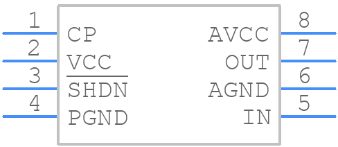 LTC1340CMS8 - Analog Devices - PCB symbol