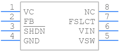 LM2698MM-ADJ - Texas Instruments - PCB symbol