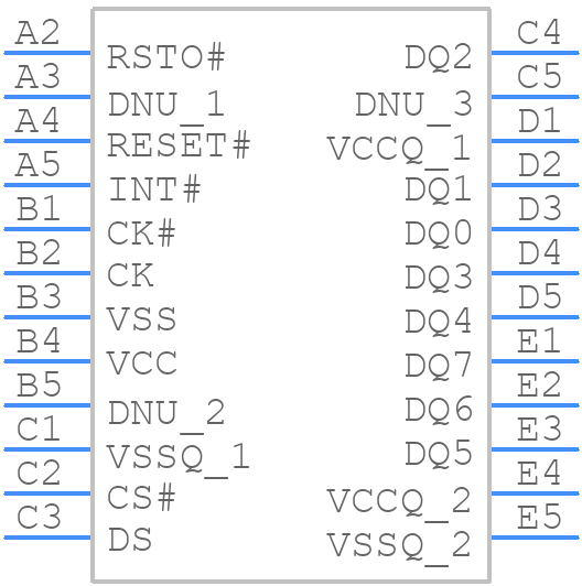 S26HS512TGABHI000 - Infineon - PCB symbol