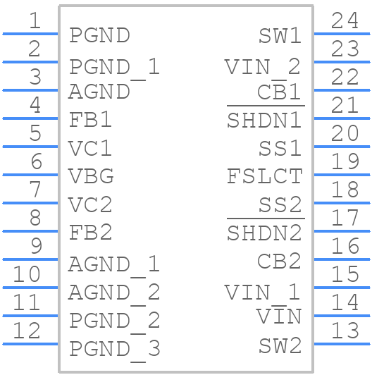 LM2717MT-ADJ - Texas Instruments - PCB symbol
