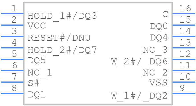 MT25TL512BBA8ESF-0AAT TR - Micron - PCB symbol