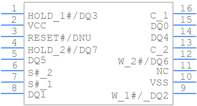 MT25TL512BBA8ESF-0AAT - Micron - PCB symbol