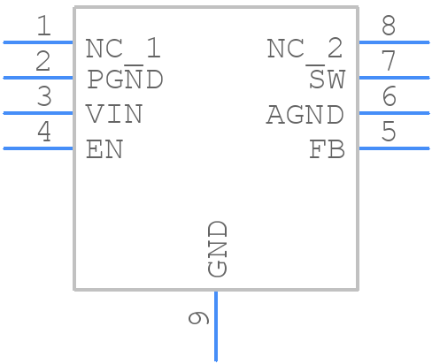 LM2735XMY/NOPB - Texas Instruments - PCB symbol