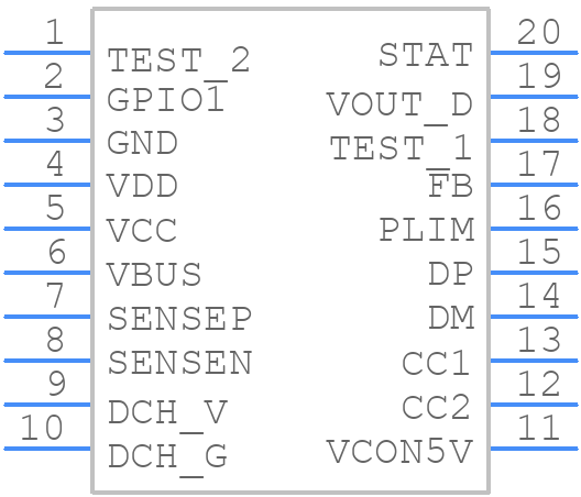 IP2712 - INJOINIC - PCB symbol