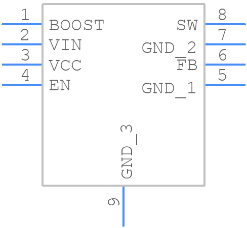 LM2738YMY/NOPB - Texas Instruments - PCB symbol