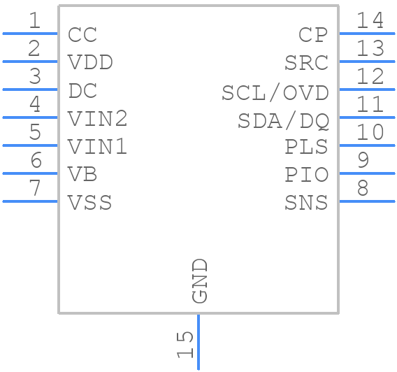 DS2778G+ - Analog Devices - PCB symbol